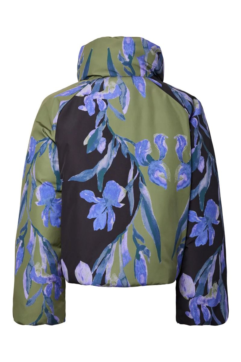 YAS - Jakke - Slay LS Padded Jacket - Sphagnum Etira print (Levering midt september)