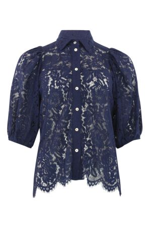 Continue Alicia lace blouse Navy blue