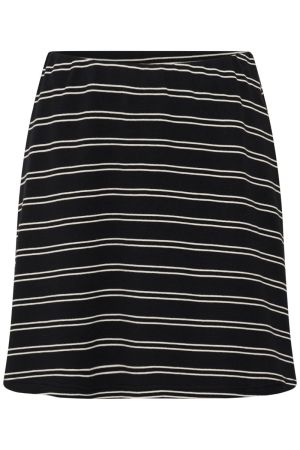 Gestuz GZpilova skirt Black White striped