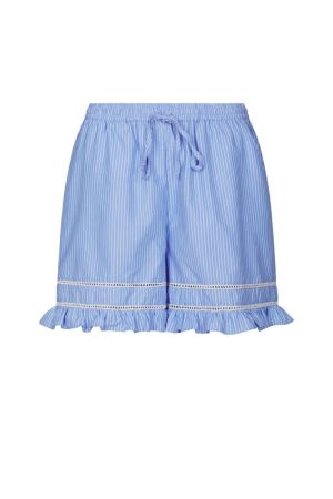 NEO NOIR Amansa Stripe Shorts Light Blue