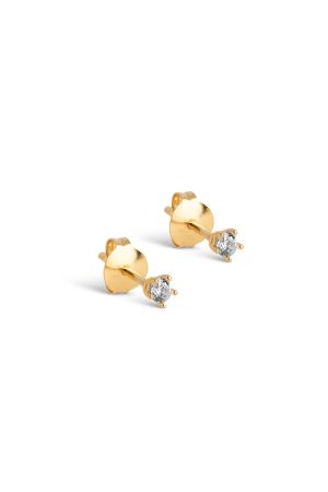 ENAMEL Copenhagen Studs, Clara White CZ