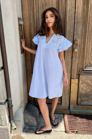 Continue - Kjole - Christel dress - Blue Stripe