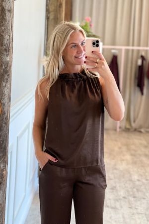 Continue Top Liva Solid Brown