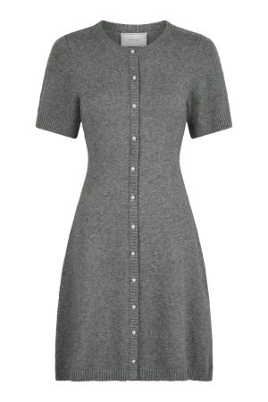 NEO NOIR Elise Knit Dress DARK GREY MELANGE