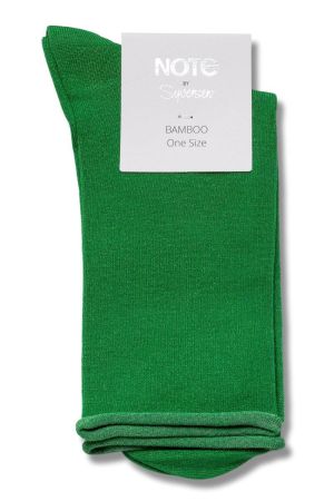 Oroblu Strømper Note Woman Bsmboo Roll Top Green Front