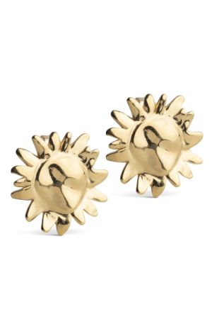 ENAMEL Copenhagen Studs, Large Sunshine 925S/GP