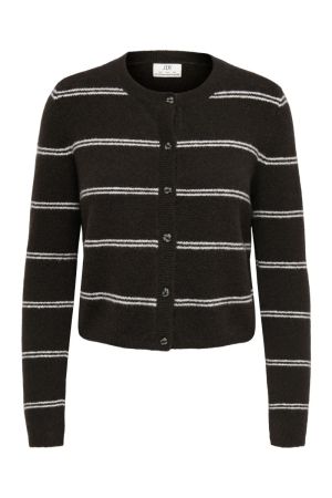 JdY JDYCHLOE L/S CARDIGAN KNT NOOS Chocolate Torte MELANGE W. NEW STRIPE BIRCH