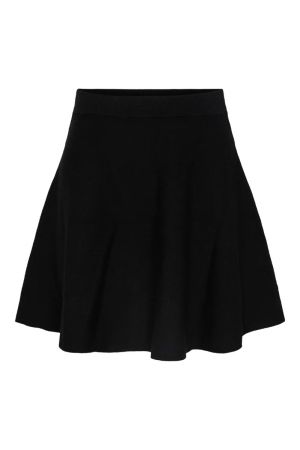 Y.A.S Yasfonny Hw Knit Skirt S. Noos Black