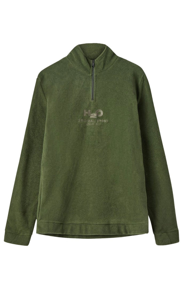 H2O - Fleece - Blåvand II Fleece Half Zip - Army