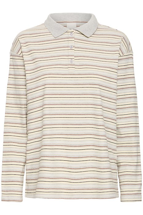Ichi Bluse Becky Grey Melange