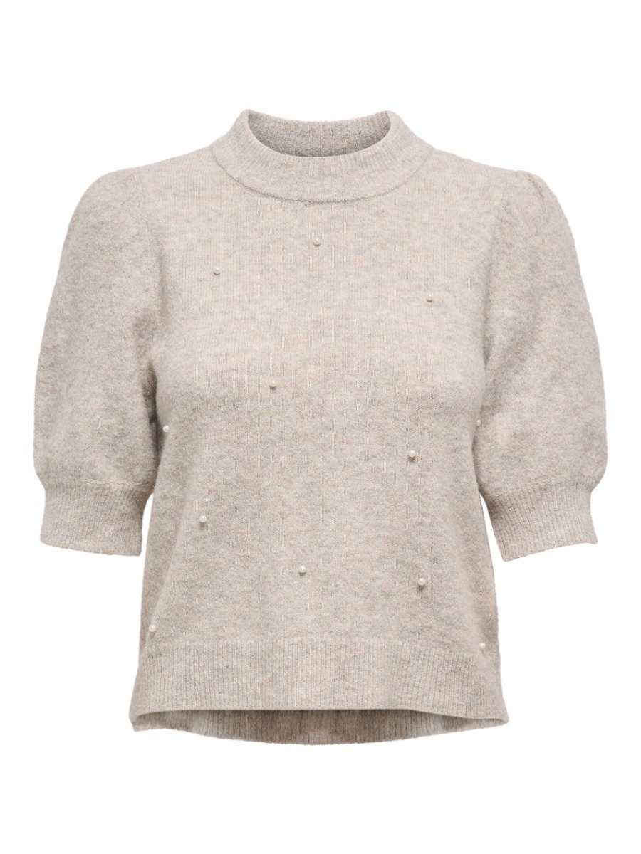 Jdy Strik Rue Life Pearl Pullover Chateau Gray