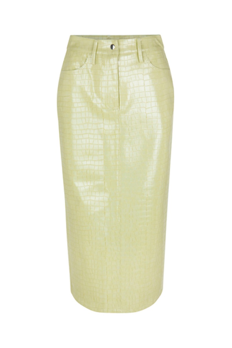 #2 - Modström - Nederdel - ColeMD Skirt - Yellow Pear (Levering i februar)