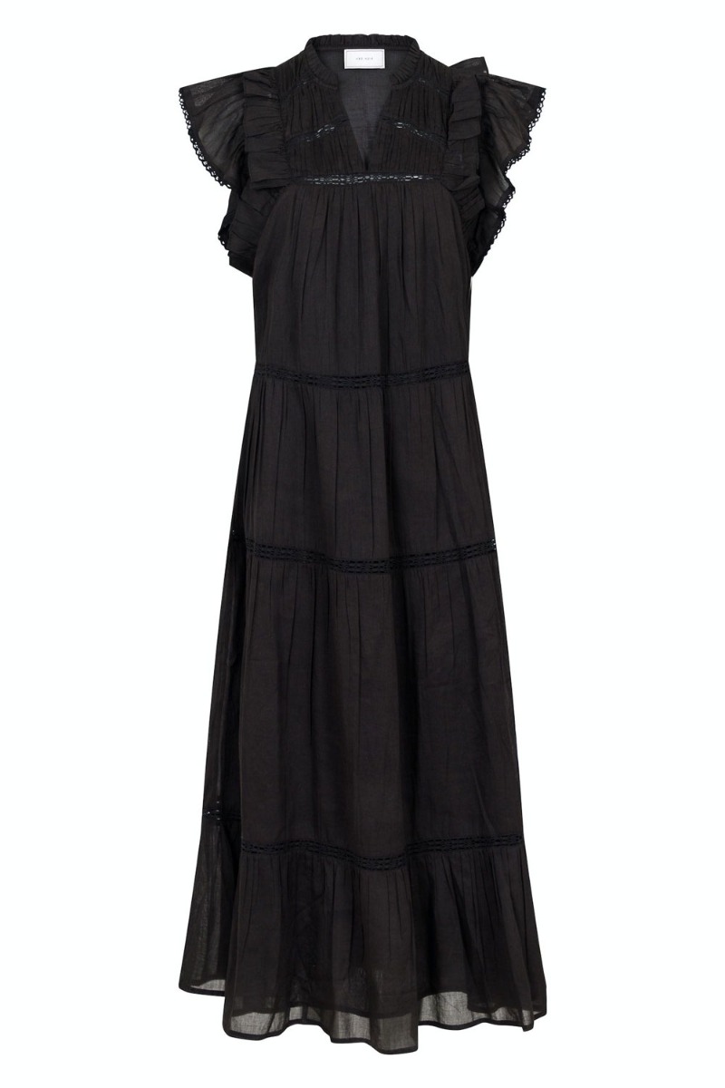 Neo Noir - Kjole - Ankita S Voile Dress - Black (Levering i april)