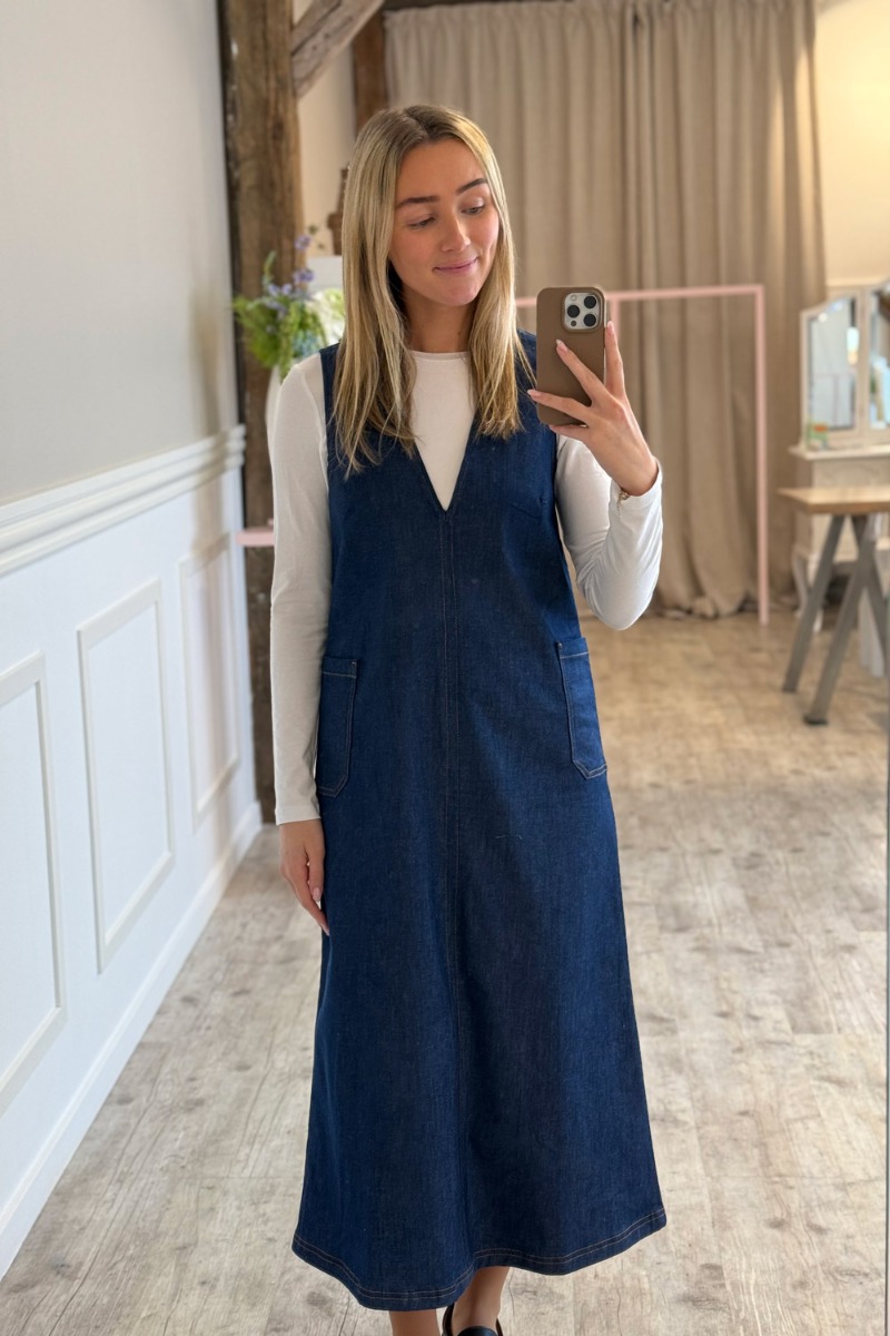 Nümph - Kjole - Nugigi Denim Dress - Dark Blue Denim