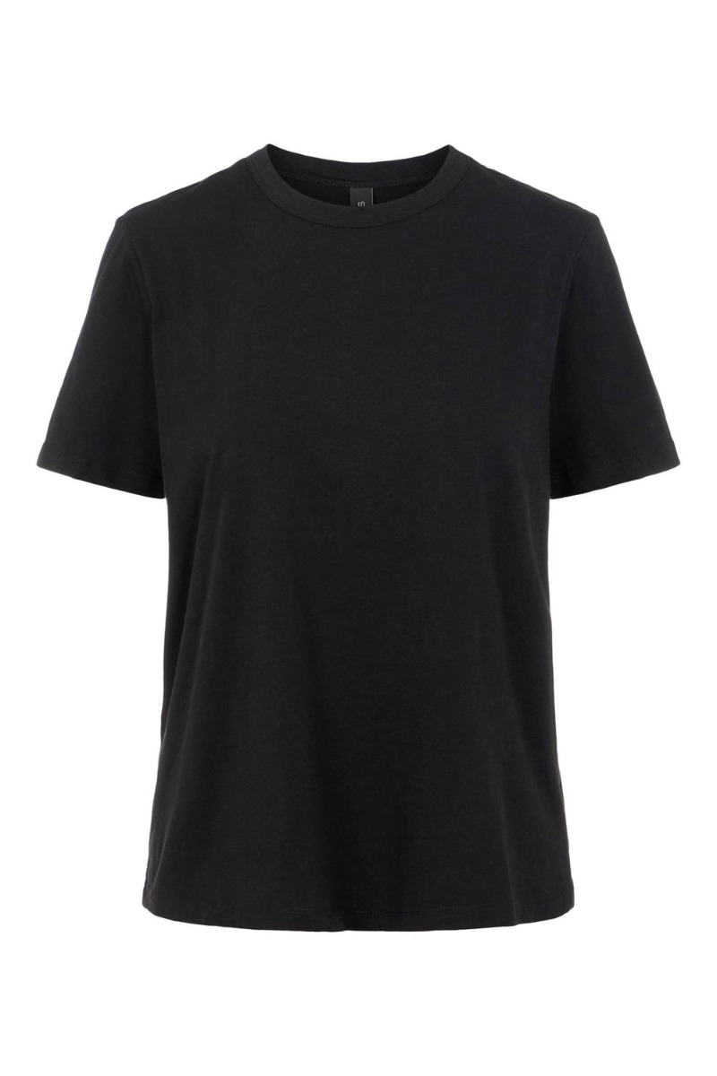 2: Y.A.S - T-shirt - Sarita SS O-neck Tee - Black